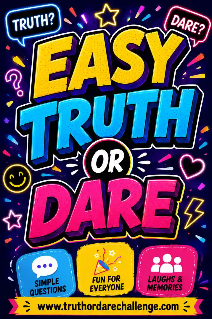 A relaxed group of friends and kids enjoying an easy, lighthearted round of truth or dare