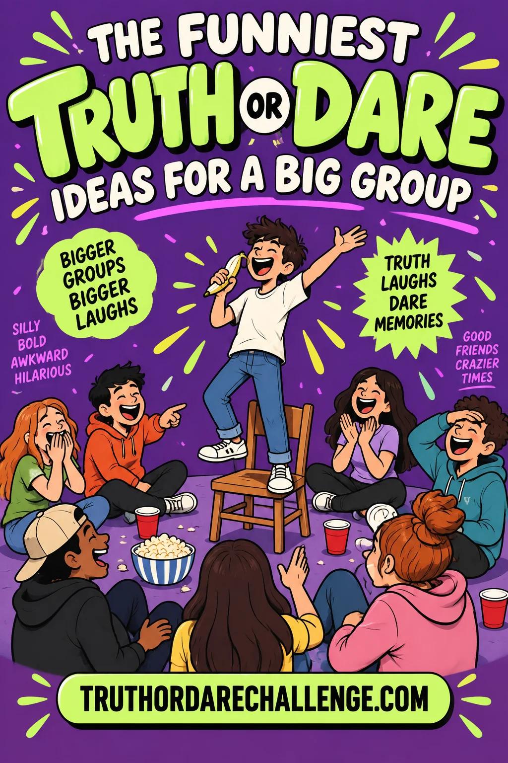 The Funniest Truth or Dare Ideas for a Big Group
