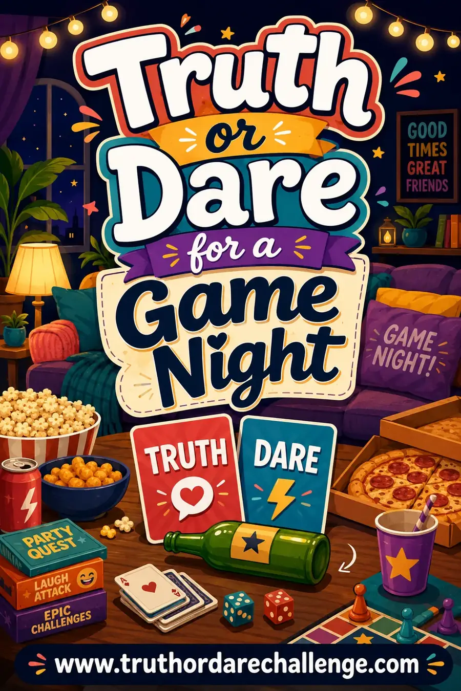Truth or Dare for a Game Night: 60 Fun Prompts