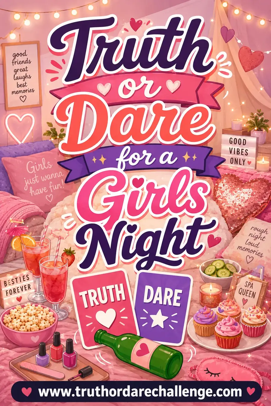Truth or Dare for a Girls Night: 60 Fun Prompts