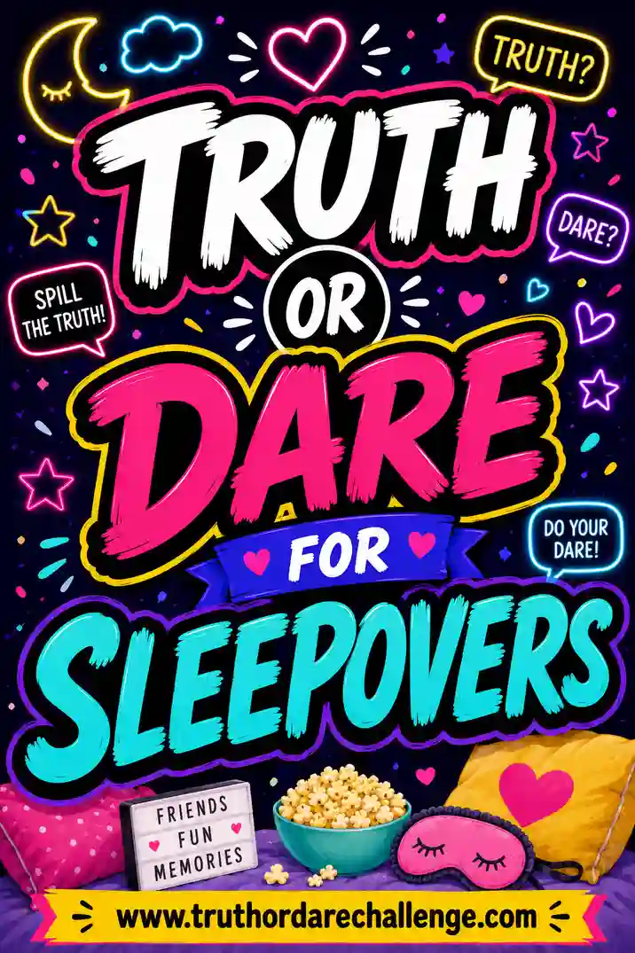 Truth or Dare for Sleepovers: 60 Fun Prompts